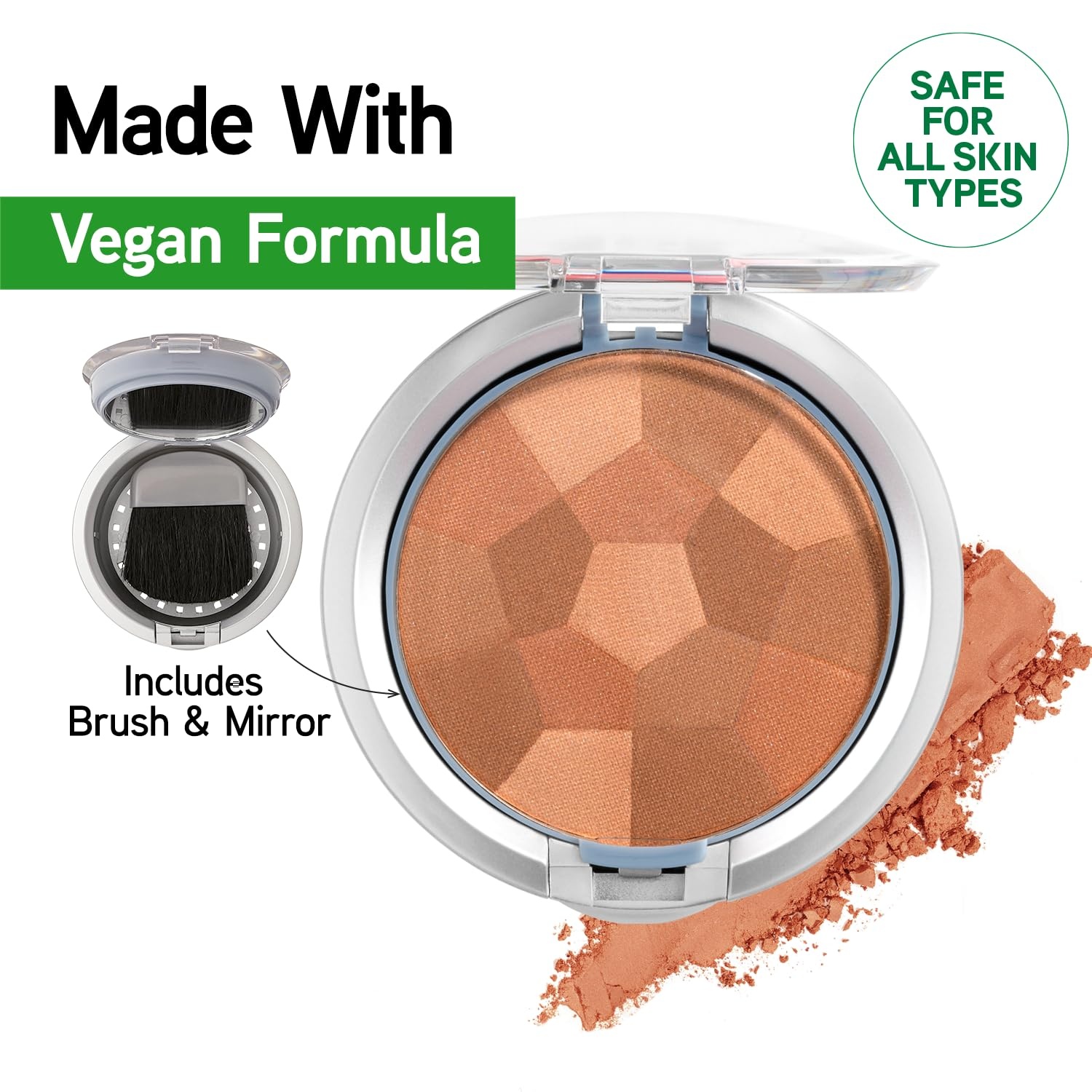 image:imagePhysicians Formula Powder Palette MultiColored Blush Silky Smooth Formula Hypoallergenic Blends Easily Without Irritation  Blushing NaturalBlushing Natural