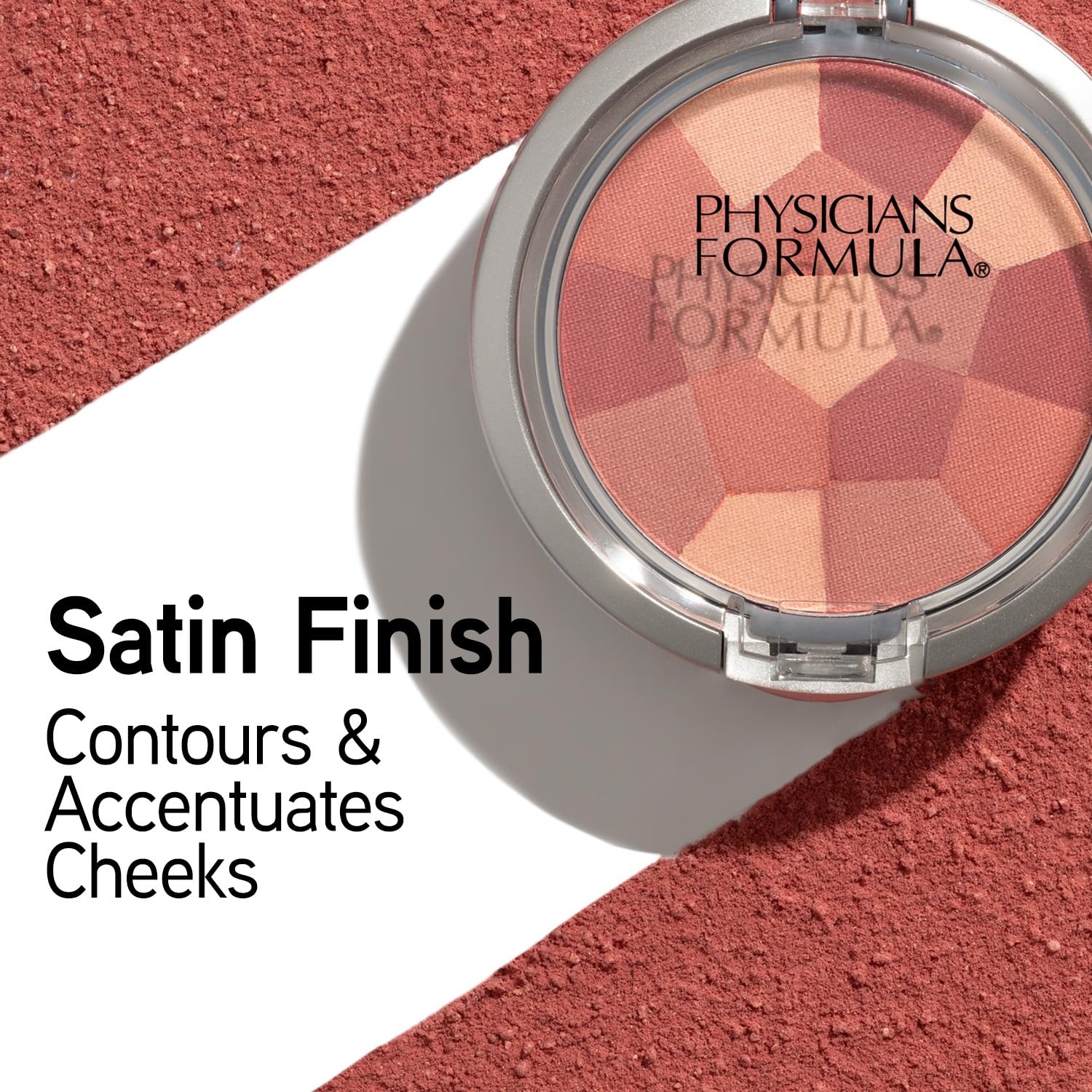 image:imagePhysicians Formula Powder Palette MultiColored Blush Silky Smooth Formula Hypoallergenic Blends Easily Without Irritation  Blushing RoseBlushing Rose