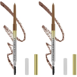 image:imagePhysicians Formula Eyebrow Retractable Slim Definer Brow Pencil Taupe Brown DualSided Brow Brush Fine Tip Shapes Defines Fills Brow Makeup  Dermatologist Tested Clinicially TestedMarrn topo
