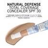 image:imagePhysicians Formula Natural Defense Total Coverage Concealer LightMedium  Dermatologist Tested Clinicially Tested