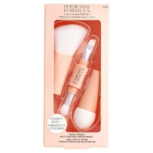 image:imagePhysicians Formula 4in1 Makeup Brush and Sponge Set 3 Premium Brushes In One and Precision Makeup Sponge For Powder and Liquid Make up